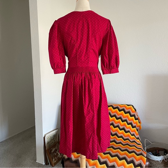 Vintage Salzburger Trachtenecht Floral Dirndl Midi Dress - Picture 2 of 12